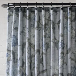 Batik Floral Shower Curtain