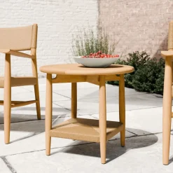 Baycrest Outdoor Teak Side Table (21")