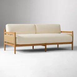 Baycrest Outdoor Teak Sofa (73"), Lounge Chair & Coffee Table (32") Set