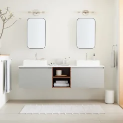 Baylor Floating Open Storage Double Bathroom Vanity (72")