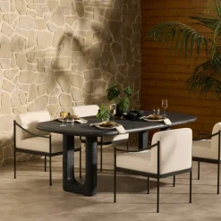 Bentonville Indoor/Outdoor Concrete Dining Table (84")