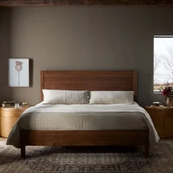 Berriman Walnut Bed