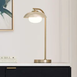 Bezel Perforated Metal Table Lamp (19")