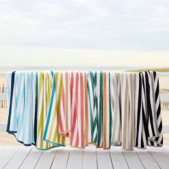 Biarritz Woven Stripe Beach Towel