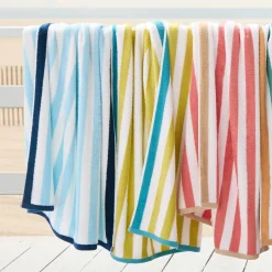 Biarritz Woven Stripe Beach Towel