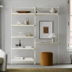 Blaine Wall Desk w/ Shelves (53"–63")