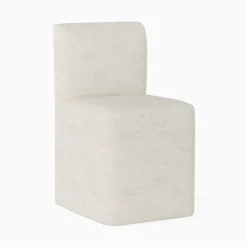 Block Base Upholstered Dining Chair