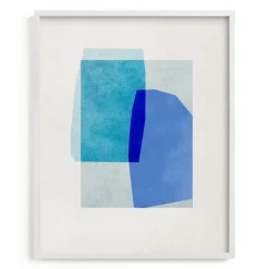 Blue Abstraction Framed Wall Art by Minted for West Elm