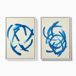 Blue Flashes Wall Art