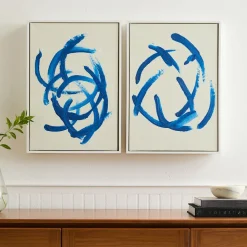 Blue Flashes Wall Art