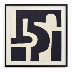 "Bold Pathways" Framed Textile Art by Minted for West Elm