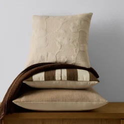 Bold Stripe Botanicals Pillow Cover & Throw Set
