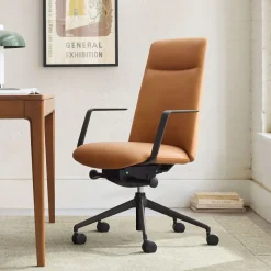 Bolton Leather High-Back Ergonomic Office Chair