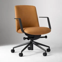 Bolton Leather Low-Back Ergonomic Office Chair