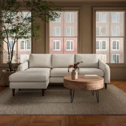 Bowed Legs Round Storage Coffee Table (31")