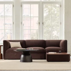 Bowery Storage Modular 4-Piece Ottoman Sectional (99")
