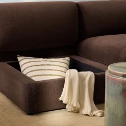 Bowery Storage Modular 4-Piece Ottoman Sectional (99")