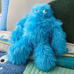 Bright Blue Monster Pillow