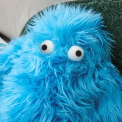 Bright Blue Monster Pillow