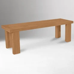 Briley Teak Outdoor Dining Bench