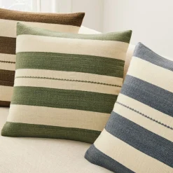 Broad Wool Stripe Pillow Cover