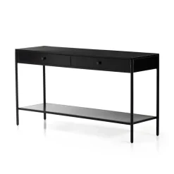 Bronzed Iron Console Table (57")