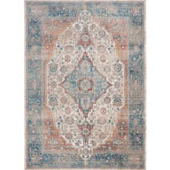 Brushed Flowers Performance Rug