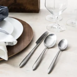 Brushed Stainless Steel Flatware Sets