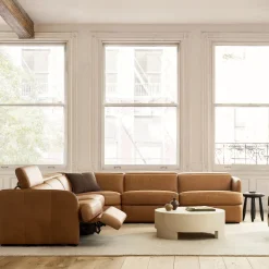 Build Your Own - Leroy Motion Reclining Leather Sectional