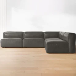 Build Your Own - Remi Modular Leather Sectional