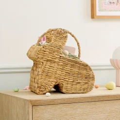 Bunny Rattan Easter Basket