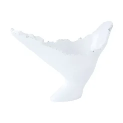 Burled Glossy White Vase