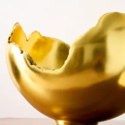 Burled Gold Leaf Bowl