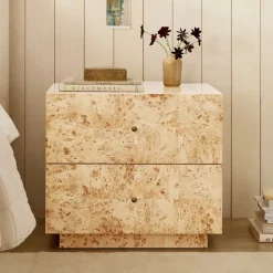 Burl Nightstand (26")