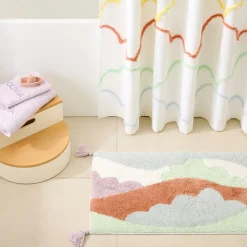 Butterfly Clouds Bath Mat