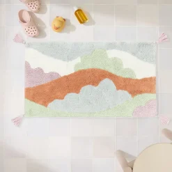 Butterfly Clouds Bath Mat