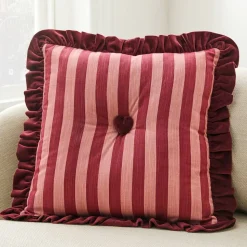 Button-Tufted Heart Pillow Cover