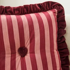 Button-Tufted Heart Pillow Cover