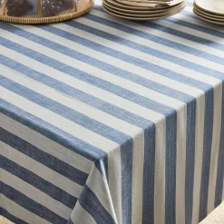 Cabana Stripe Cotton Tablecloth
