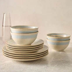 Cabana Stripe Stoneware Dinnerware Collection