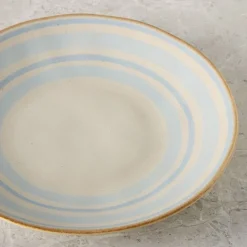 Cabana Stripe Stoneware Salad Plate Sets