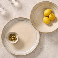 Cabana Stripe Stoneware Serveware Collection