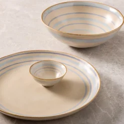 Cabana Stripe Stoneware Serveware Collection