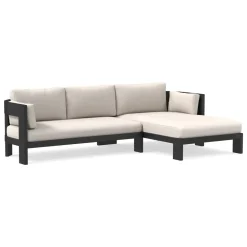 Caldera Aluminum Outdoor 2-Piece Chaise Sectional Cushion Covers