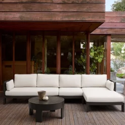 Caldera Aluminum Outdoor 3-Piece Chaise Sectional (135")
