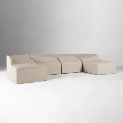 Caldera Aluminum Outdoor 4-Piece U-Shaped Sectional Protective Cover