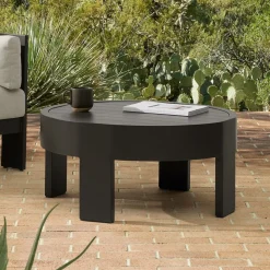 Caldera Aluminum Outdoor Round Coffee Table (34")