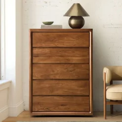 Calla Solid Wood 5-Drawer Dresser (36")