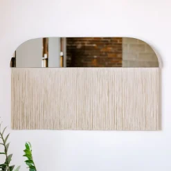 Candice Luter Sonata Slim Wall Mirror w/ Fringe