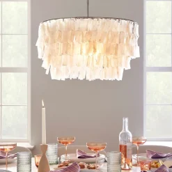 Capiz Round Chandelier (24")